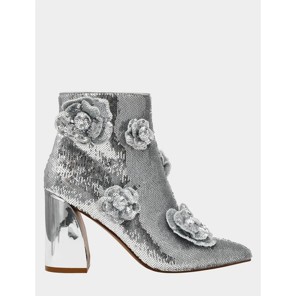 Betsey Johnson Sequin Boots NWOT